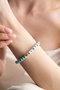 Heliophilia Silver Pulsera Verde y Blanco con Colgante de Aleación